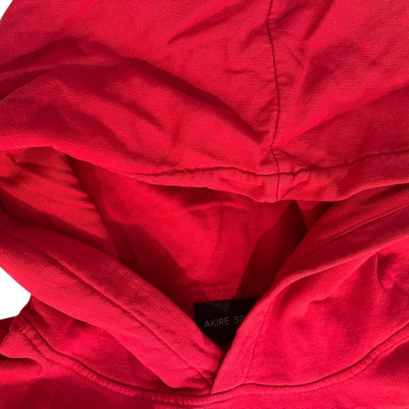 Akire Sport Oversized Boyfriend Hoodie Red NWT - Picture 3 of 5